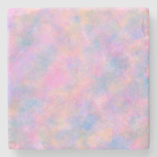 Phantastische Kombination von Pastellfarben Steinuntersetzer (Vorderseite)