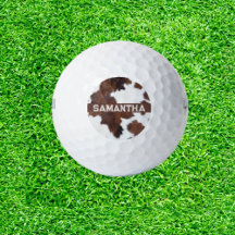 Phantastische Kuh Print Golf Balls
