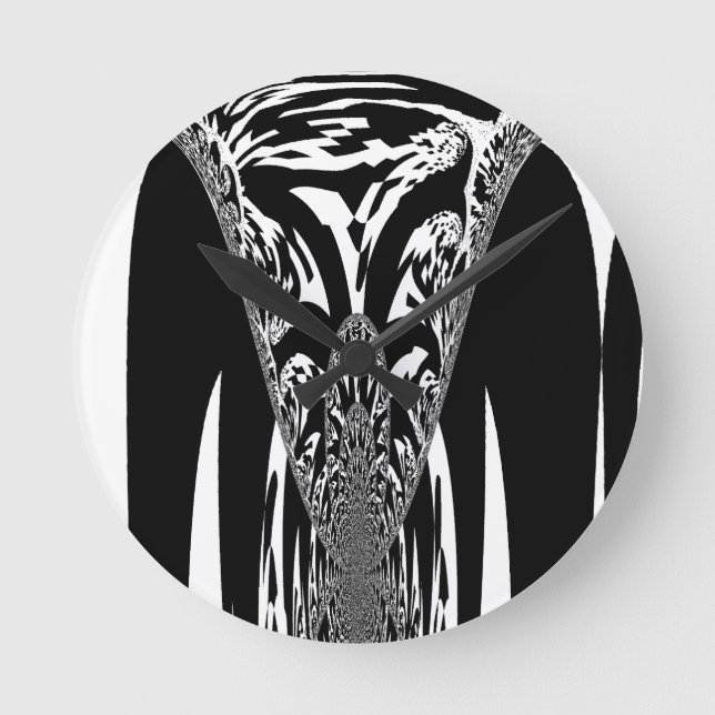 Phantastische Kunst Runde Wanduhr (Vorderseite)