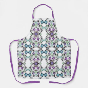 Phantastische Lacy-Darstellung der blauen Violett- Schürze