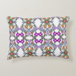 Phantastische Lacy-Darstellung der Blume Rosa Dekokissen