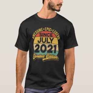 Phantastische Legende Seit Juli 2021 1. Geburtstag T-Shirt