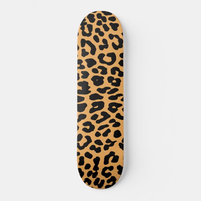 Phantastische Leopardenwerbung Skateboard (Vorderseite)