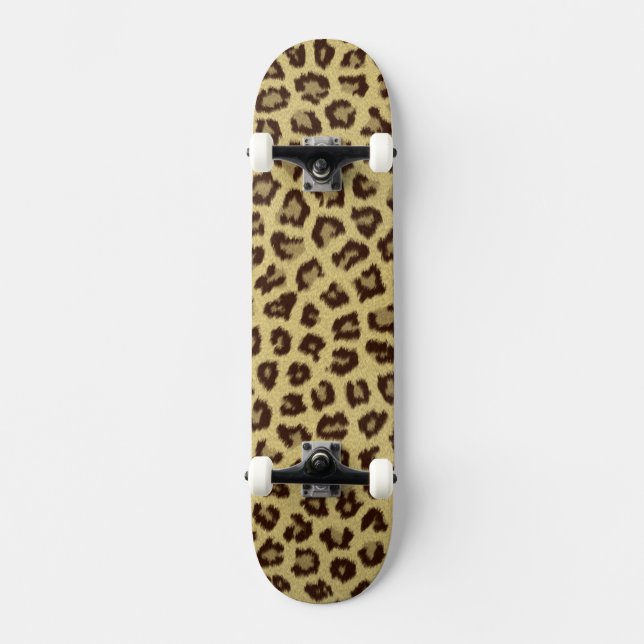 Phantastische Leopardrucke / Big Cat Skateboard (Vorderseite)