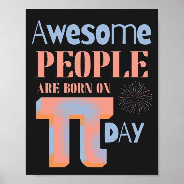 Phantastische Leute sind am Pi-Day Big-Pi-Symbol G Poster (Vorne)