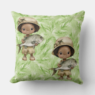 Phantastische Loaves und Fish Cotton Throw Kissen