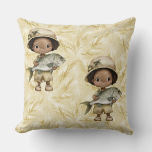Phantastische Loaves und Fish Cotton Throw Kissen