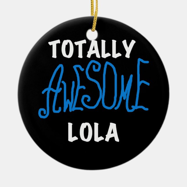 Phantastische Lola Blue Tshirts und Geschenke Keramik Ornament (Vorne)