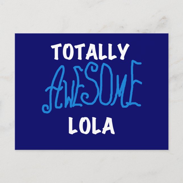 Phantastische Lola Blue Tshirts und Geschenke Postkarte (Vorderseite)
