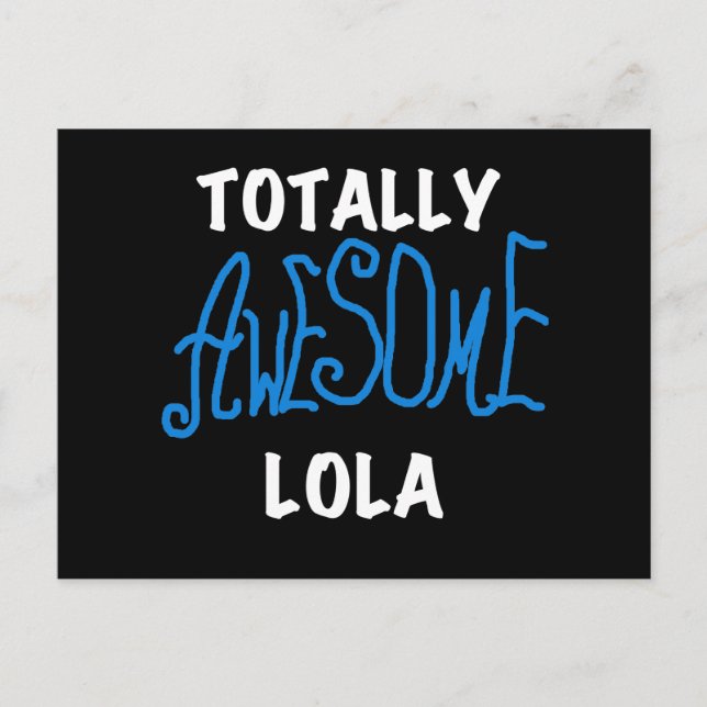 Phantastische Lola Blue Tshirts und Geschenke Postkarte (Vorderseite)