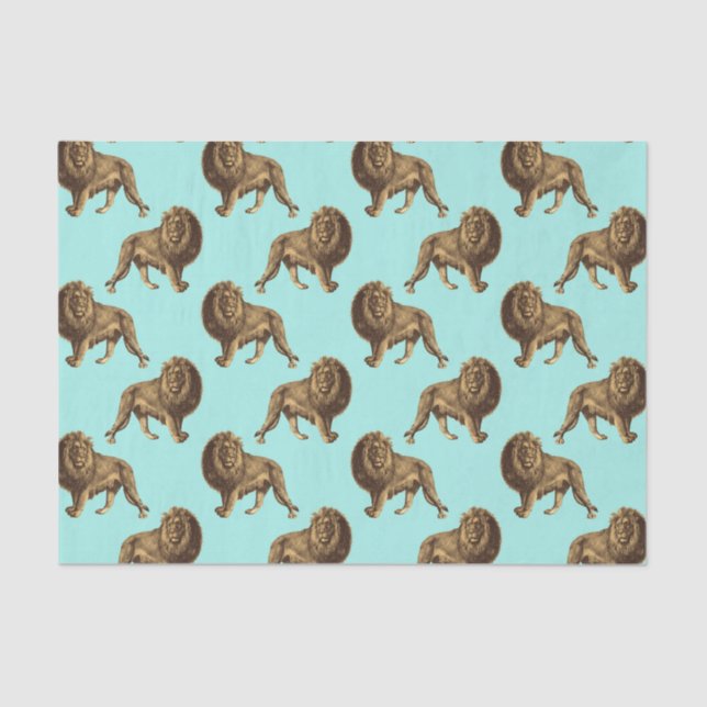 Phantastische Löwen Seidenpapier (Vorderseite)