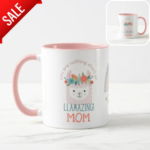 Phantastische MAMA GRANDMA MUTTER Niedlicher Llama Kaffeetasse