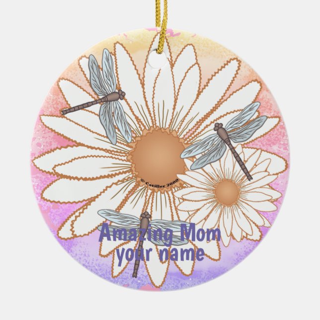 Phantastische Mama Keramik Ornament (Vorne)