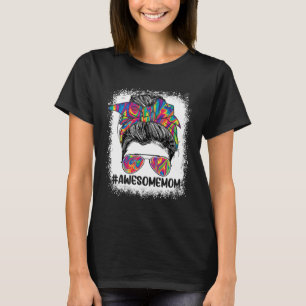Phantastische Mama Messy Bun Hair Niedlich Frauent T-Shirt