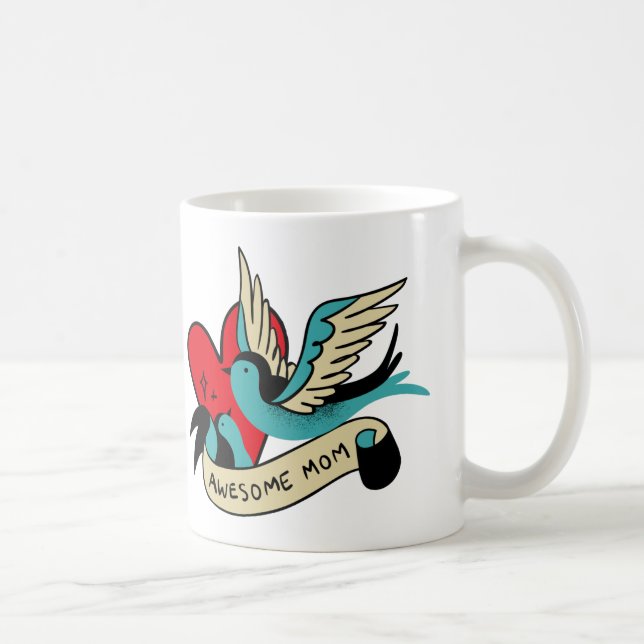 Phantastische Mama Tattoo Kaffeetasse (Rechts)