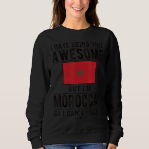 Phantastische marokkanische Flagge Marokkanischer Sweatshirt