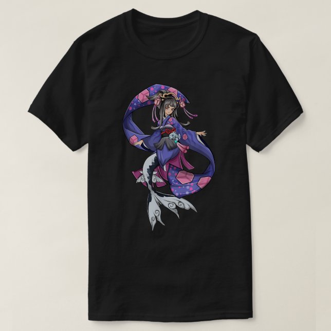 Phantastische Mermaid Anime Grafikgeschenke für Te T-Shirt (Design vorne)