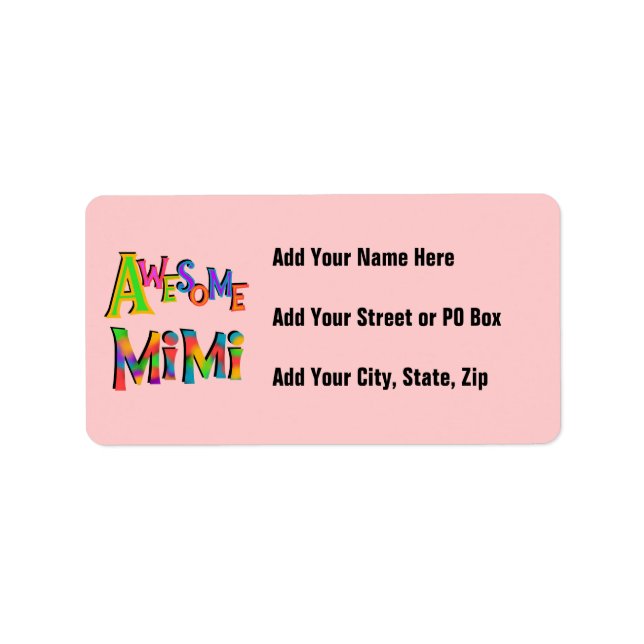 Phantastische Mimi-T - Shirt und Geschenke Adressaufkleber (Vorne)