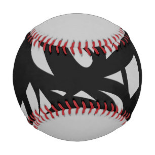 Phantastische Moderne Kunst Grau / Schwarz Baseball
