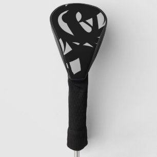 Phantastische Moderne Kunst Grau / Schwarz Golf Headcover