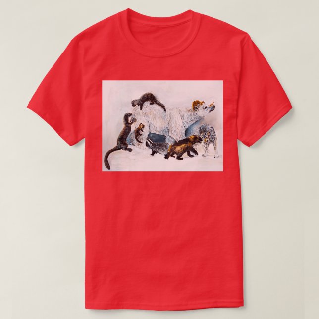 Phantastische Mustelids T-Shirt (Design vorne)