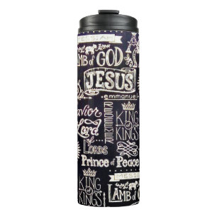 Phantastische Namen Jesu Christi Thermal Tumbler Thermosbecher