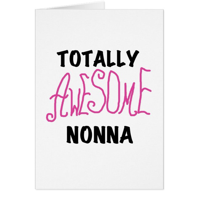 Phantastische Nonna Pink T - Shirt und Geschenke (Vorne)