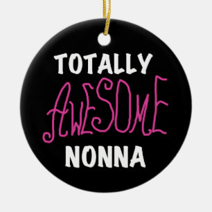 Phantastische Nonna Pink T - Shirt und Geschenke Keramikornament
