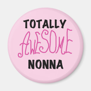 Phantastische Nonna Pink T - Shirt und Geschenke Magnet
