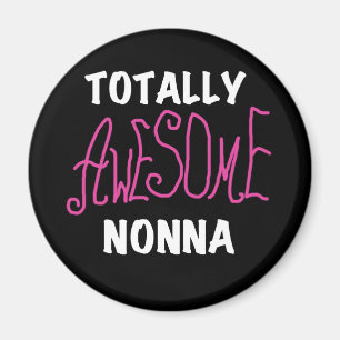 Phantastische Nonna Pink T - Shirt und Geschenke Magnet