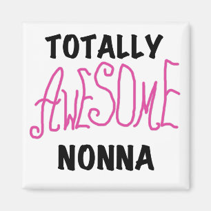 Phantastische Nonna Pink T - Shirt und Geschenke Magnet