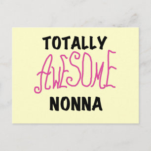Phantastische Nonna Pink T - Shirt und Geschenke Postkarte