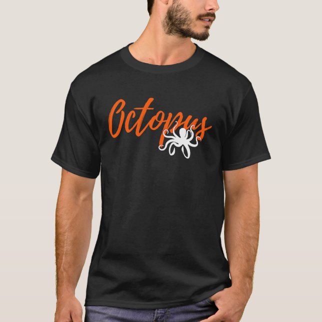 Phantastische Octopus Graphic T-Shirt (Vorderseite)