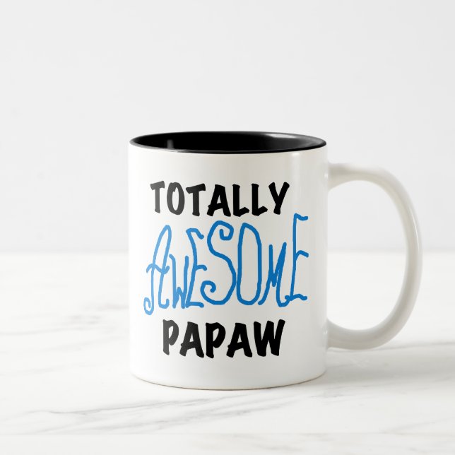 Phantastische Papaw-T - Shirt und Geschenke Zweifarbige Tasse (Rechts)
