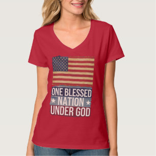 Phantastische patriotische amerikanische Flagge Bl T-Shirt