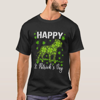 Phantastische Pitbull Saint Patrick's Day Hunde Va T-Shirt