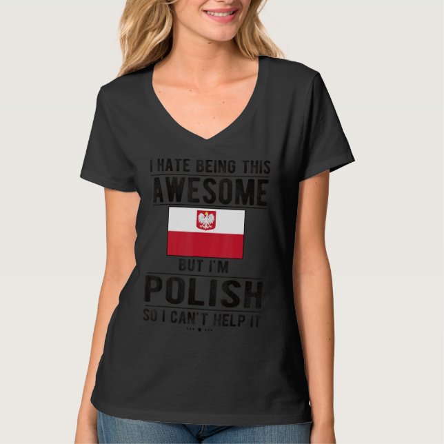 Phantastische polnische Flagge Polen Polnische Wur T-Shirt (Vorderseite)
