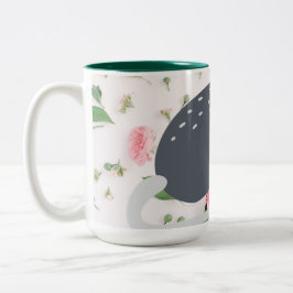 Phantastische Possum Oppossum Rose Blumencoffee Ta Zweifarbige Tasse