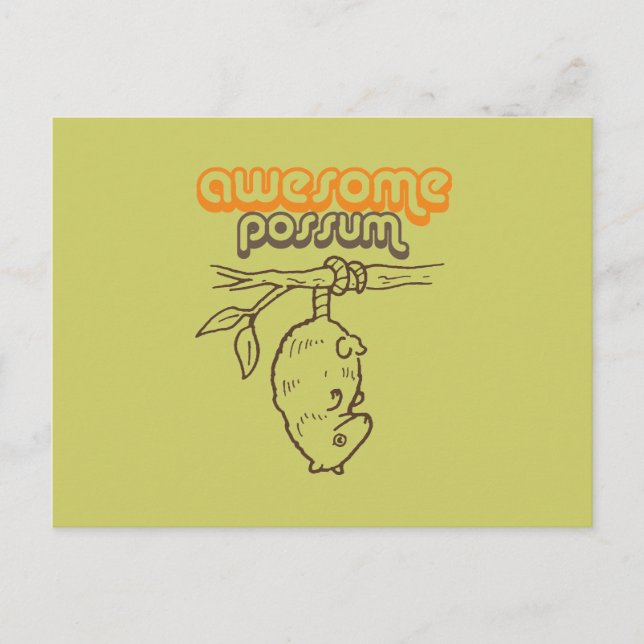 Phantastische Possum Postkarte (Vorderseite)