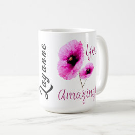 Phantastische rosafarbene Bläschen Kaffeetasse