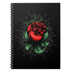 Phantastische Rose Notizblock