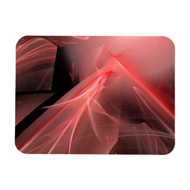 Phantastische rote Wirbel Magnet (Horizontal)