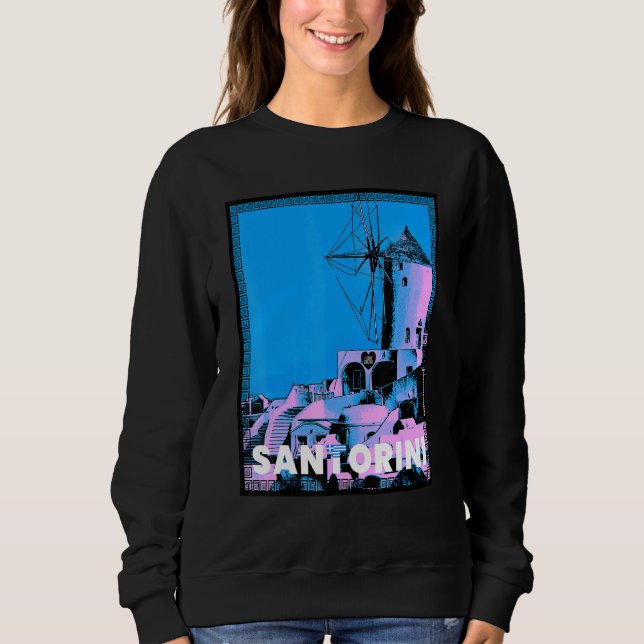 Phantastische schöne griechische Insel Ägäisches M Sweatshirt (Vorderseite)