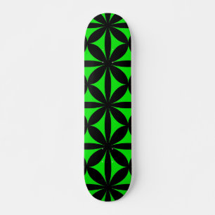 Phantastische Schwarz/Grün/modern/Retrodruck Skateboard