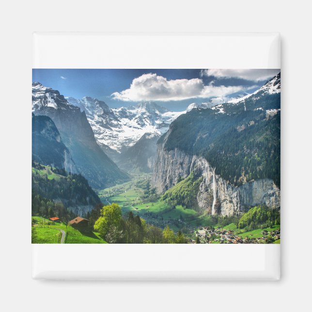 Phantastische Schweizer Alpen Magnet (Vorne)