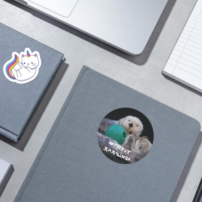 Phantastische Seeotter Runder Aufkleber (In Situ)