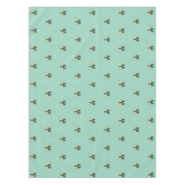 Phantastische Silhouette Drum Player Muster Tablec Tischdecke