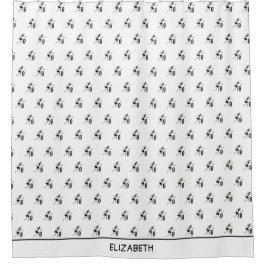 Phantastische Silhouette, Inspirationstänzer Duschvorhang