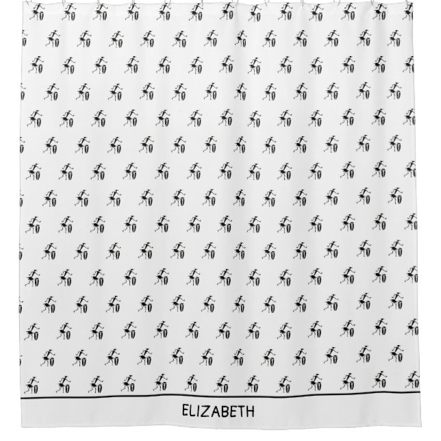 Phantastische Silhouette, Inspirationstänzer Duschvorhang (Vorderseite)