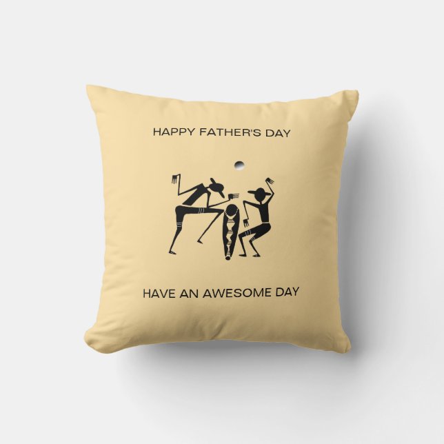 Phantastische Silhouette Tänzer Vatertag Kissen (Vorderseite)